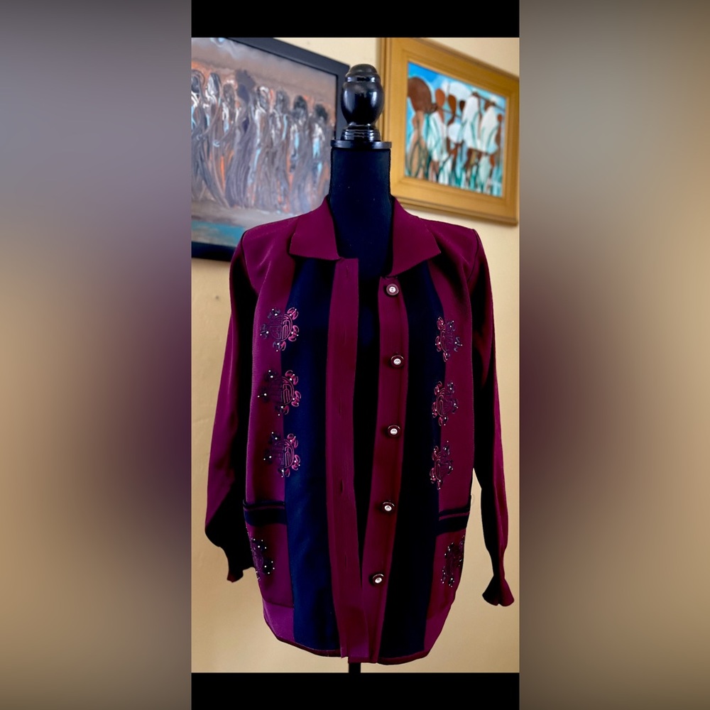 Vintage Embroidered Shacket Size M